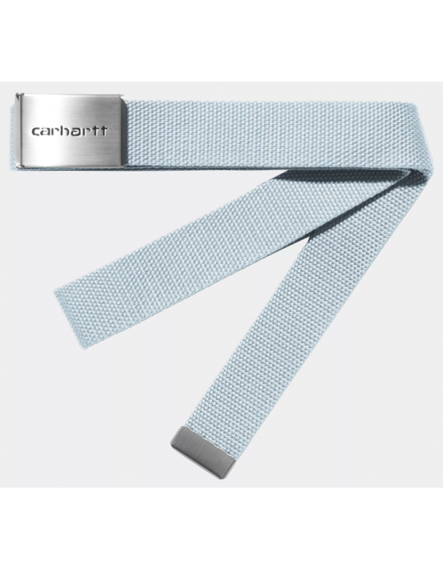 Carhartt Wip Clip Belt Chrome - Air Sky - Ceinture  - Cover Photo 1