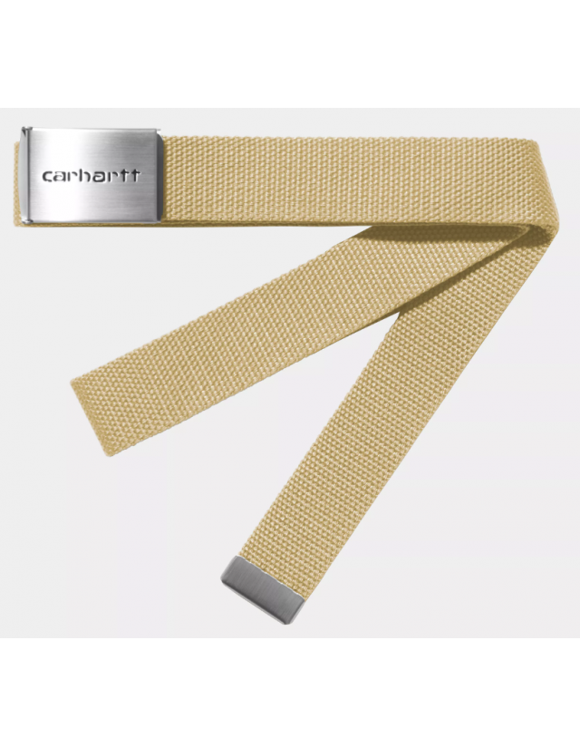 Carhartt Wip Clip Belt Chrome - Air Yellow - Ceinture  - Cover Photo 1