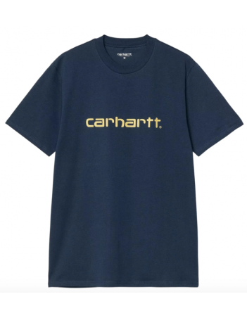 Carhartt WIP Script T-shirt - Ink/air yellow - T-Shirt Homme - Miniature Photo 1