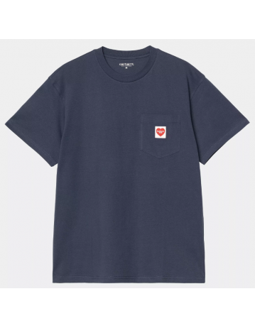 Carhartt Wip Pocket Heart T-Shirt - Blue - Product Photo 1