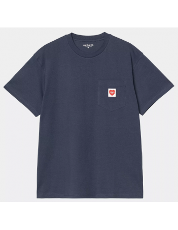 Carhartt WIP Pocket heart t-shirt - Blue - T-Shirt Homme - Miniature Photo 1