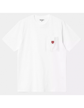 Carhartt Wip Pocket Heart T-Shirt - White - Product Photo 1