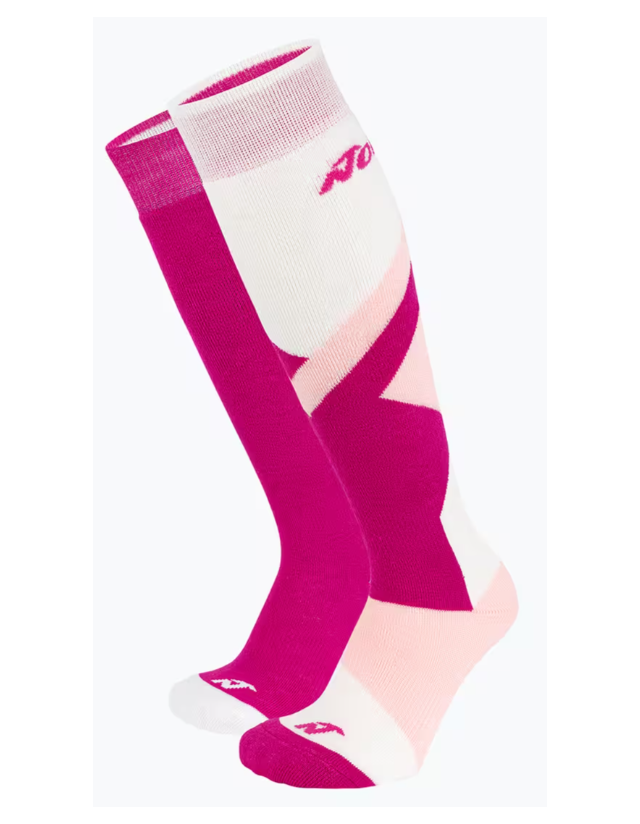 Nordica Multisport Winter 2pp Jr - Fuxia / Rose / White - Chaussettes  - Cover Photo 1