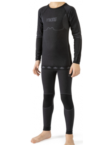 Viking Base Layer Kids Set Riko - Black - Product Photo 1