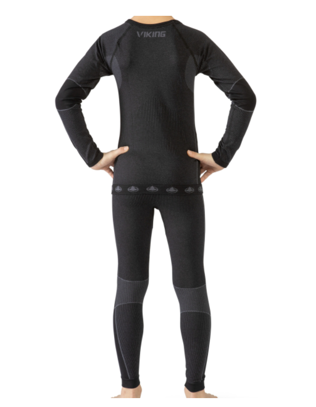 Viking Base Layer Kids Set Riko - Black - Sous-Vêtements Techniques  - Cover Photo 2