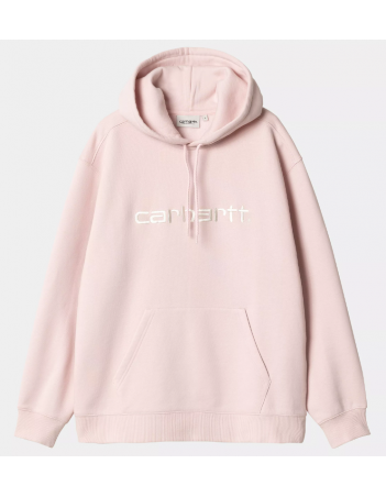 Carhartt WIP W' HD Carhartt sweat - Air pink / Wax - Sweat Femme - Miniature Photo 1