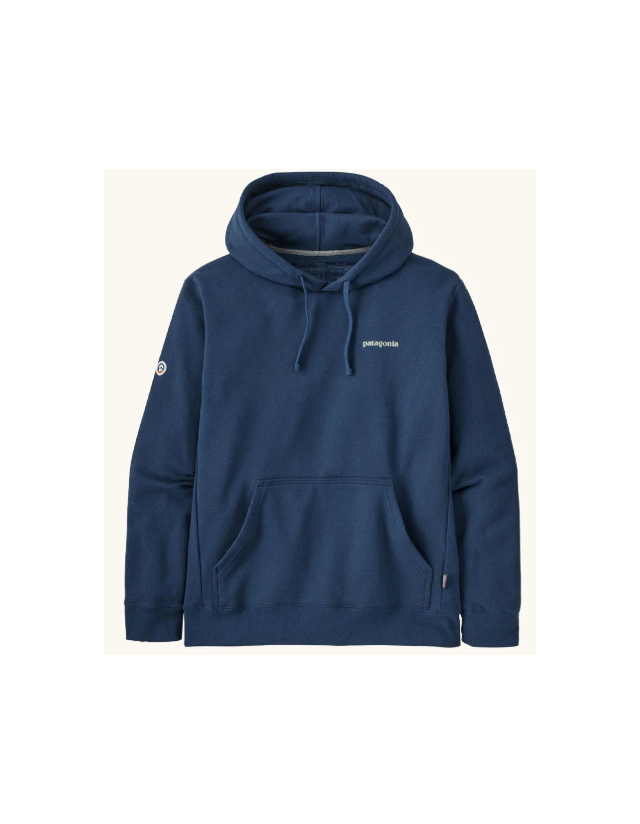 Patagonia Fitz Roy Icon Uprisal Hoody - Lagom Blue - Men's Sweatshirt  - Cover Photo 1