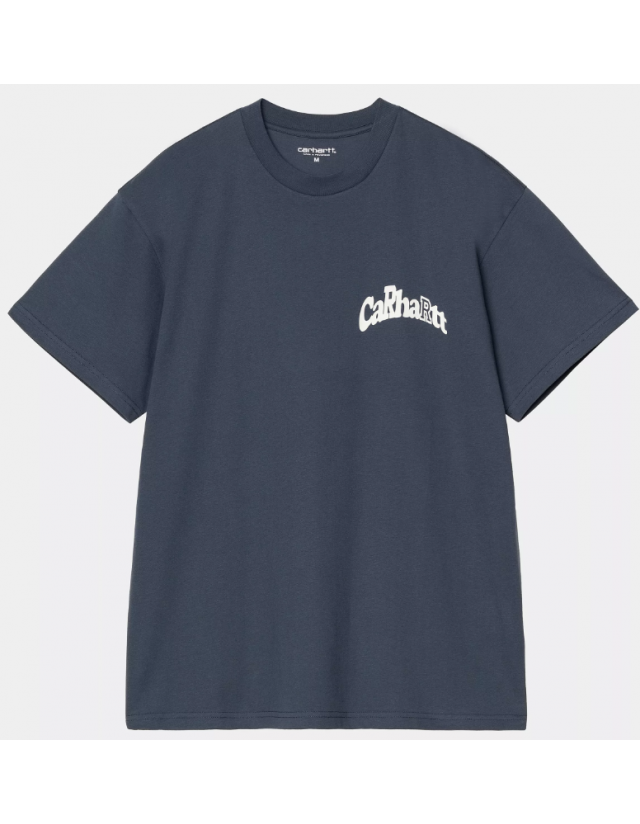 Carhartt Wip Logo T-Shirt - Dusky Blue - T-Shirt Voor Heren  - Cover Photo 1