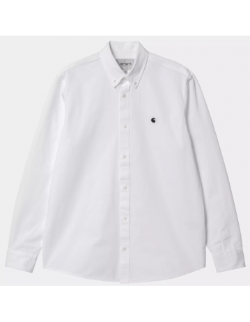 Carhartt Wip Madison Shirt - White / Black - Product Photo 1