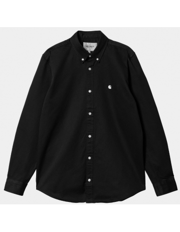 Carhartt Wip Madison Shirt - Black / White - Product Photo 1