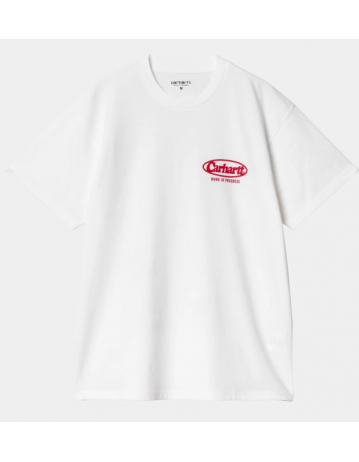 Carhartt Wip Logo T-Shirt - White - Product Photo 1