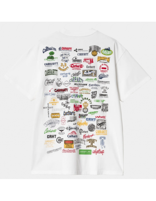 Carhartt Wip Logo T-Shirt - White - T-Shirt Voor Heren  - Cover Photo 2