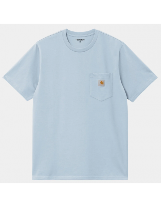 Carhartt Wip Pocket T-Shirt - Air Sky - Herren T-Shirt  - Cover Photo 1