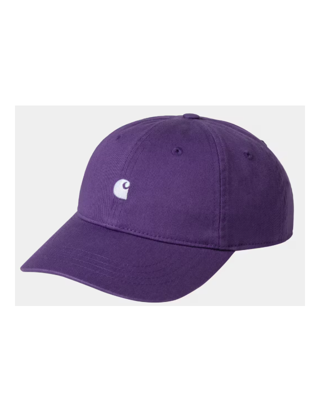 Carhartt Wip Madison Logo Cap - Huckleberry / White - Casquette  - Cover Photo 1