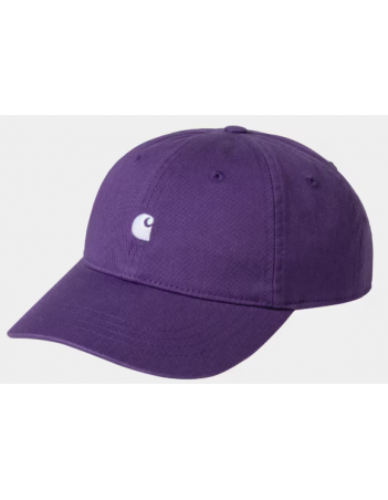 Carhartt WIP Madison Logo Cap - Huckleberry / white - Casquette - Miniature Photo 1