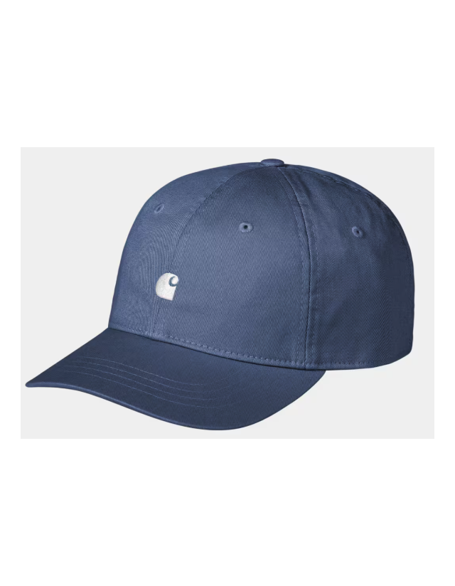 Carhartt Wip Madison Logo Cap - Blue Iris / White - Kap  - Cover Photo 1