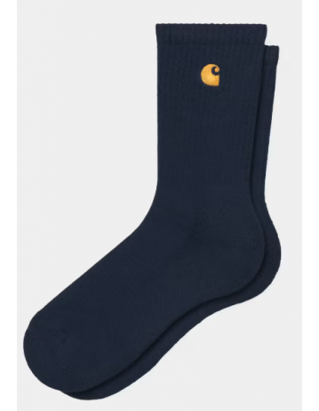 Carhartt Wip Chase Socks - Dark Navy / Gold - Product Photo 1