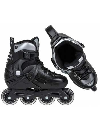 Powerslide Khaan Junior adjustable - Black - Rollerblades Für Kinder - Miniature Photo 1