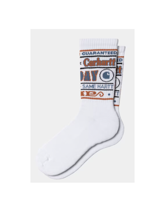 Carhartt Wip Catalogue Socks - White - Chaussettes  - Cover Photo 1