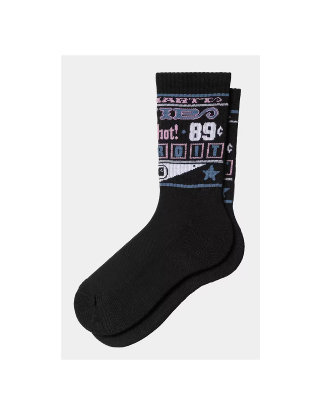 Carhartt Wip Catalogue Socks - Black - Chaussettes  - Cover Photo 1