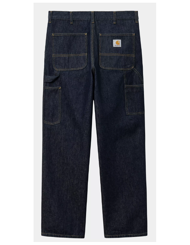 Carhartt Wip Single Knee Pant - Blue Rinsed - Männerhosen  - Cover Photo 1
