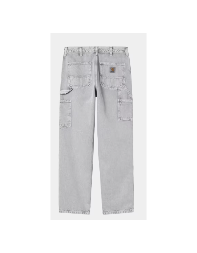 Carhartt Wip Single Knee Pant - Black Chalk Wash - Pantalon Homme  - Cover Photo 1