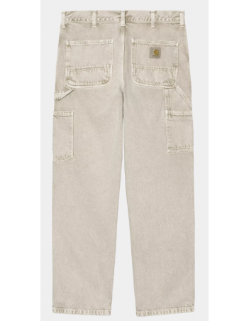 Carhartt WIP Single knee pant - Opuntia Chalk wash - Pantalon Homme - Miniature Photo 1