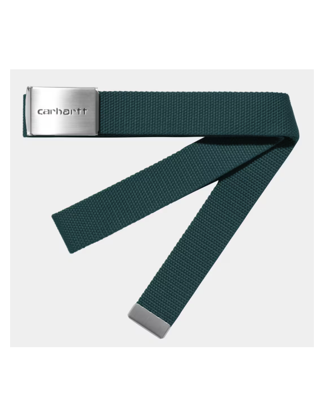 Carhartt Wip Clip Belt Chrome - Deep Lagoon - Riem  - Cover Photo 1