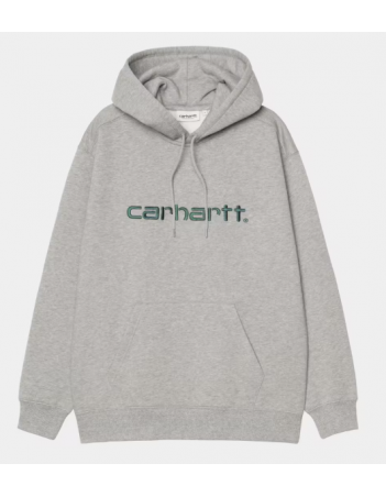 Carhartt WIP W' HD Carhartt SW - grey heather / Dark fir - Sweatshirt Voor Dames - Miniature Photo 1