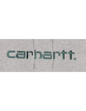 Carhartt WIP W' HD Carhartt SW - grey heather / Dark fir - Sweatshirt Voor Dames - Miniature Photo 2