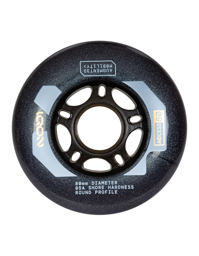 Iqon Access Wheels 80mm / 85a - 4pack Grey - Skeelers Wielen  - Cover Photo 1