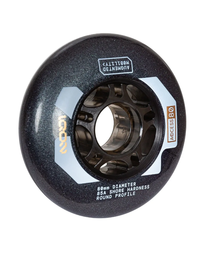 Iqon Access Wheels 80mm / 85a - 4pack Grey - Skeelers Wielen  - Cover Photo 2