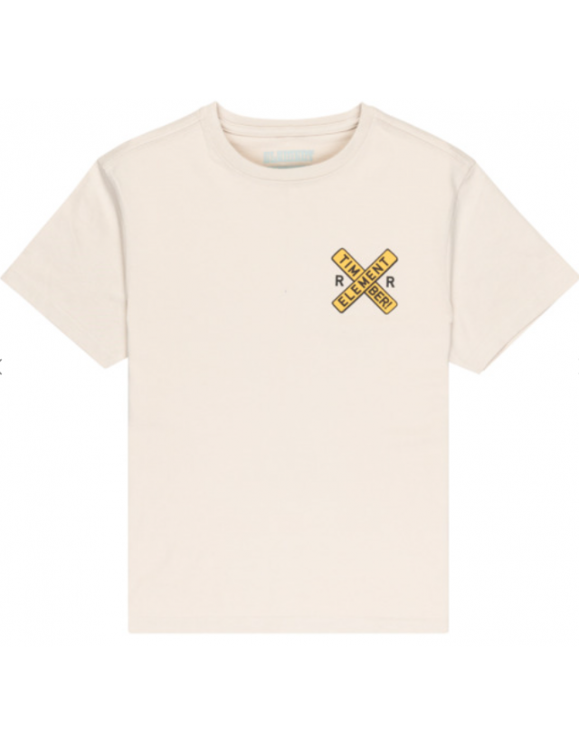 Element X Timber Signs T-Shirt - Oat Milk - T-Shirt Enfant  - Cover Photo 1