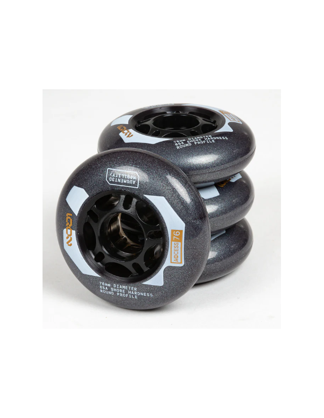 Iqon Access Wheels 76mm / 85a - 4 Pack Grey - Skeelers Wielen  - Cover Photo 1