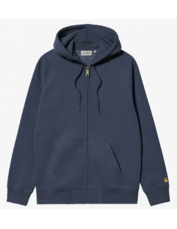 Carhartt WIP Hooded chase jacket - Dusky blue / gold - Herren Sweatshirt - Miniature Photo 1