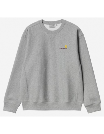 Carhartt WIP American Script sweat - Grey heather - Herren Sweatshirt - Miniature Photo 2