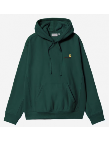 Carhartt WIP Hooded American Script Sweat - Dark Fir - Herren Sweatshirt - Miniature Photo 1