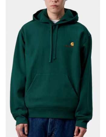 Carhartt WIP Hooded American Script Sweat - Dark Fir - Herren Sweatshirt - Miniature Photo 2