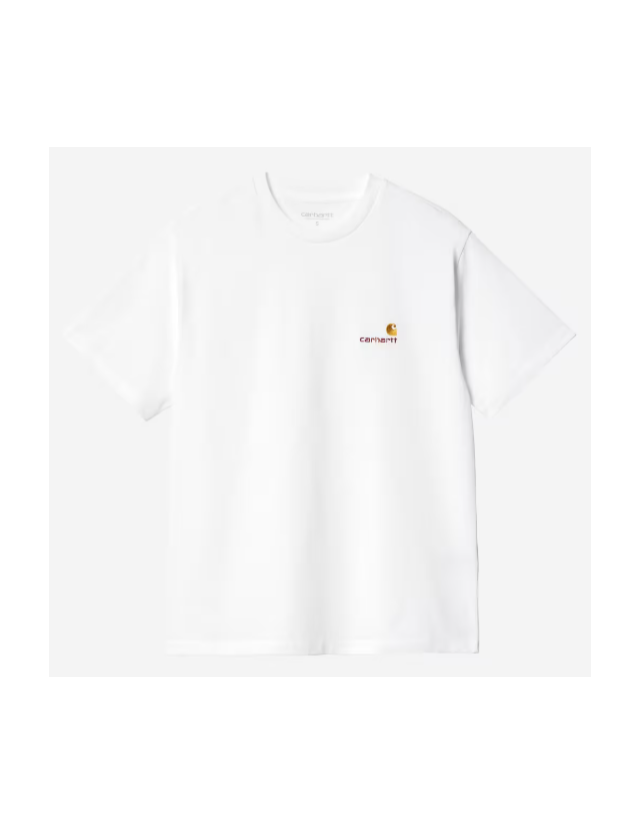 Carhartt Wip W' American Script T-Shirt - White - Damen T-Shirt  - Cover Photo 1