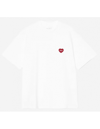 Carhartt WIP W' Heart Patch t-shirt - White / red - T-Shirt Femme - Miniature Photo 1