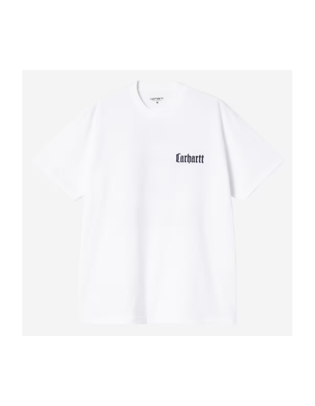 Carhartt Wip Schooling T-Shirt - White - Herren T-Shirt  - Cover Photo 1