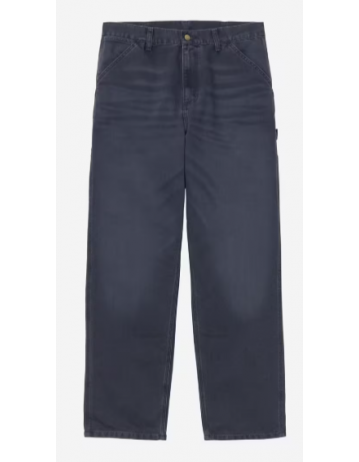 Carhartt Wip Single Knee Pant - Dark Navy Stone Canvas - Product Photo 1