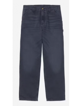 Carhartt WIP Single knee pant - Dark navy stone canvas - Männerhosen - Miniature Photo 1