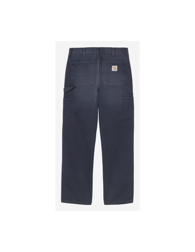 Carhartt Wip Single Knee Pant - Dark Navy Stone Canvas - Männerhosen  - Cover Photo 2
