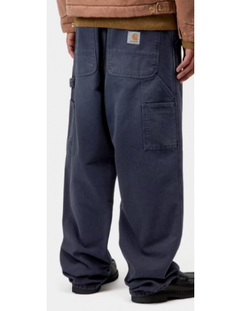 Carhartt WIP Single knee pant - Dark navy stone canvas - Männerhosen - Miniature Photo 3