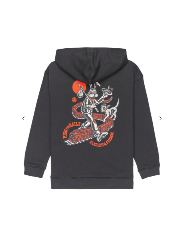 Element X Timber On Track Pullover - Off Black - Sweat Enfant  - Cover Photo 1