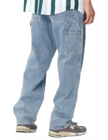 Carhartt WIP Single knee pant - Blue stone bleached - Heren Broeken - Miniature Photo 3