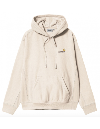 Carhartt WIP Hooded american script - Moonbeam - Herren Sweatshirt - Miniature Photo 1