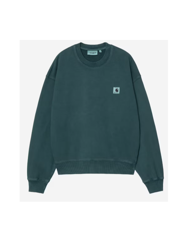 Carhartt Wip W' Nelson Sweat - Deep Lagoon - Damen Sweatshirt  - Cover Photo 1