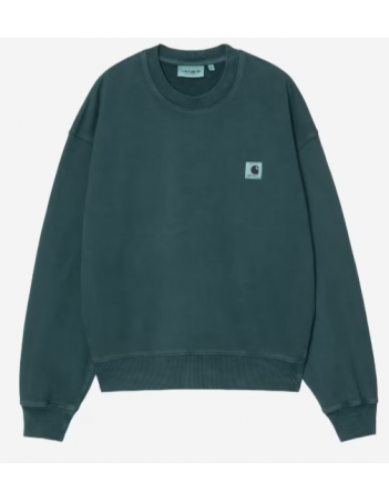 Carhartt WIP W' Nelson sweat - Deep Lagoon - Damen Sweatshirt - Miniature Photo 1